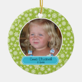 Ornamento Colorido do Floco de Neve