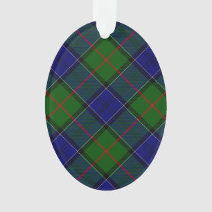 Ornamento Colquhoun tartan xadrez verde azul