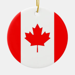 Ornamento com a bandeira de Canadá