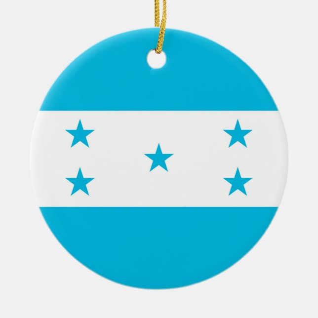 Ornamento com bandeira de Honduras (Frente)
