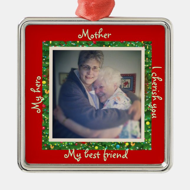 Ornamento com família, Enfeites de natal-mãe (Frente)