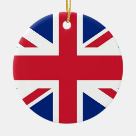 Ornamento com pavilhão do Reino Unido