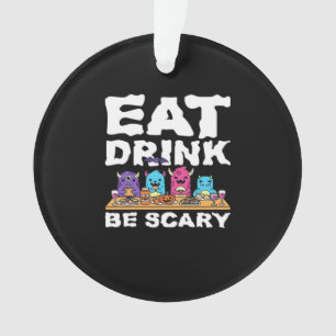 Ornamento Coma Beba Seja Assustador Monstro Halloween Criati