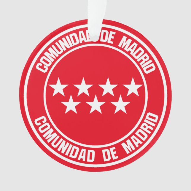 Ornamento Comunidad de Madrid Round Emblem (Frente)