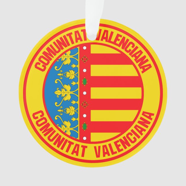 Ornamento Comunitat Valenciana Round Emblem (Frente)