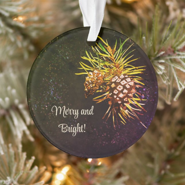 Ornamento Cone de pínus (Árvore)