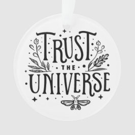 Ornamento Confie no universo