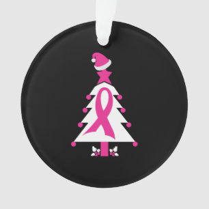 Ornamento Consciência do Cancer de Natal
