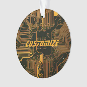 Ornamento Conselho de Circuito Laranja de PCBs Personalizado