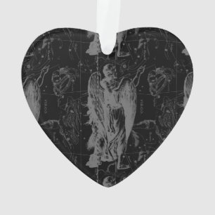 Ornamento Constelação de Virgem Hevelius 1690 Ago23 - Setemb