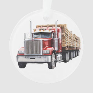 Ornamento Construção de Semi Truck