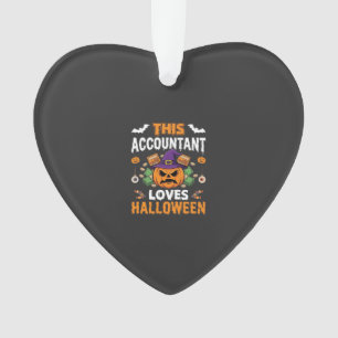 Ornamento Contador Ama Halloween Abóbora Guarda-Livros Desi