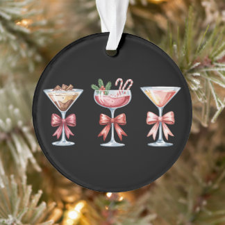 Ornamento Copo de Natal Martini de Café Espresso Cane de Açú