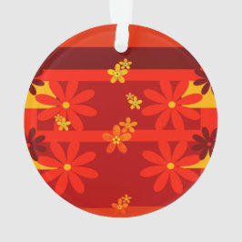 Ornamento Cor de laranja retrô na década de 70