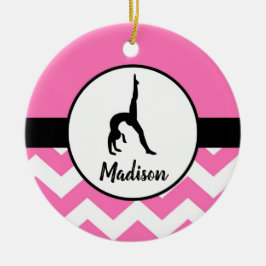 Ornamento cor-de-rosa da ginástica