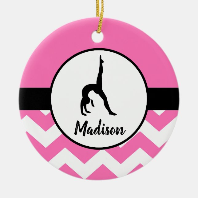 Ornamento cor-de-rosa da ginástica (Frente)