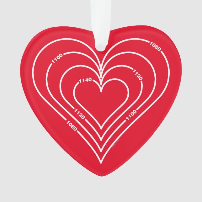 Ornamento Coração de Engenharia Civil (Frente)