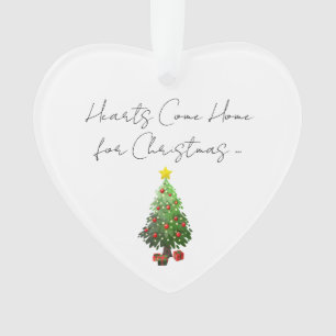 Ornamento Corações Vêm Para Casa Para A Família De Estrelas 