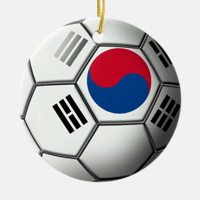 Ornamento coreano sul do futebol (Frente)
