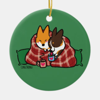 Ornamento Corgi Snuggles