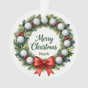 Ornamento Coroa de Natal de Golfe
