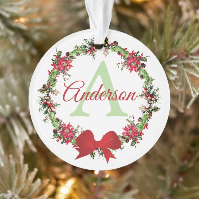 Ornamento Coroa de Natal personalizada (Árvore)