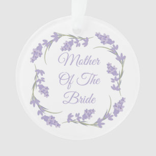 Ornamento Coroa Floral Lavanda Mãe da Noiva