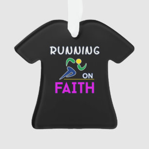 Ornamento Corrente em Faith Christian Runner