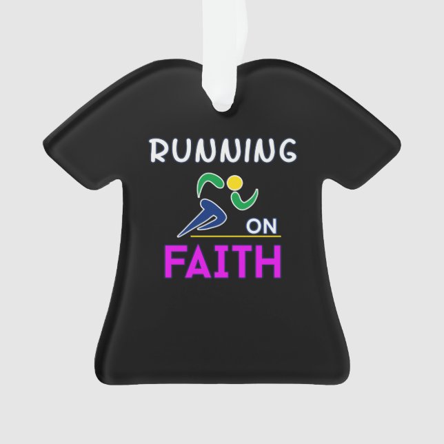 Ornamento Corrente em Faith Christian Runner (Frente)