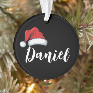 Ornamento Correspondência de Natal da Família Nome Personali