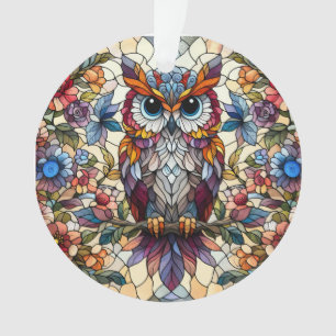 Ornamento Coruja de Vidro Arrependido Inspirada