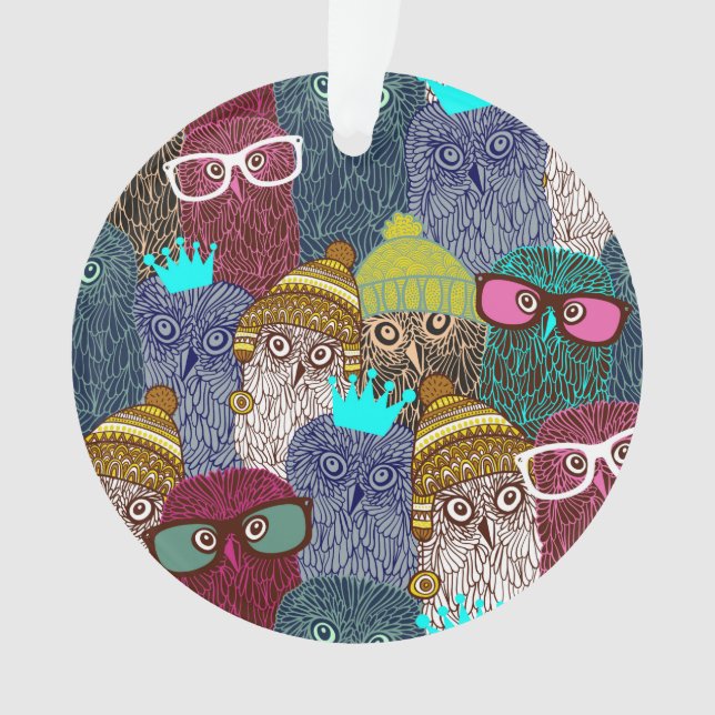 Ornamento Coruja na coroa (Frente)