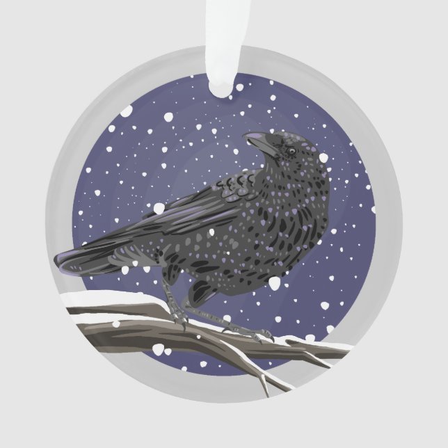 Ornamento Corvo de Inverno (Frente)
