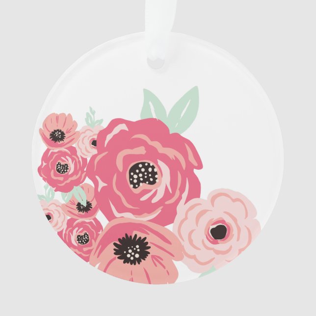 Ornamento Cotovelo da flor de Pastel [1A] (Frente)