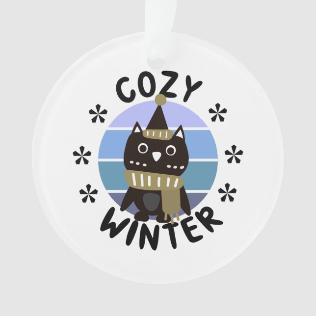 Ornamento Cozy Winter, Coruja Bonita (Frente)