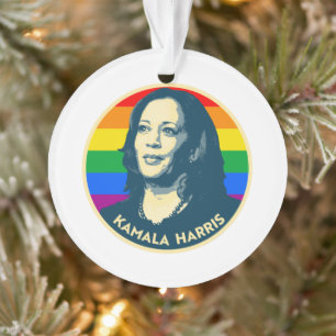 Ornamento Crachá KAMALA HARRIS PRIDE