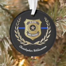 Crachá Personalizado de Oficial de Polícia