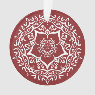 Ornamento Cranberry Mandala