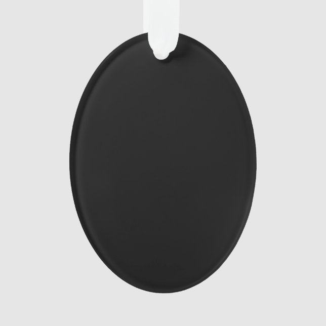 Ornamento Create Your Own Black Custom Design Holiday Card (Frente)