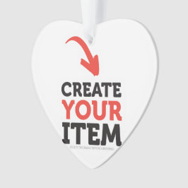 Ornamento CREATE-YOUR-OWN DIY Custom upload design Wedding