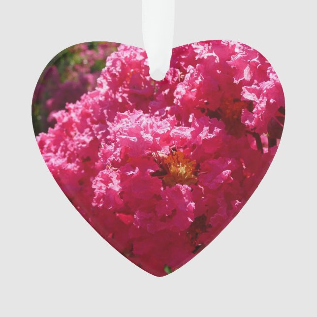 Ornamento Crepe Myrtle Tree Magenta Floral (Frente)