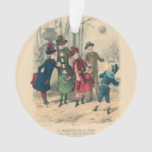 Ornamento Crianças Antigas Familiares Vitorianas