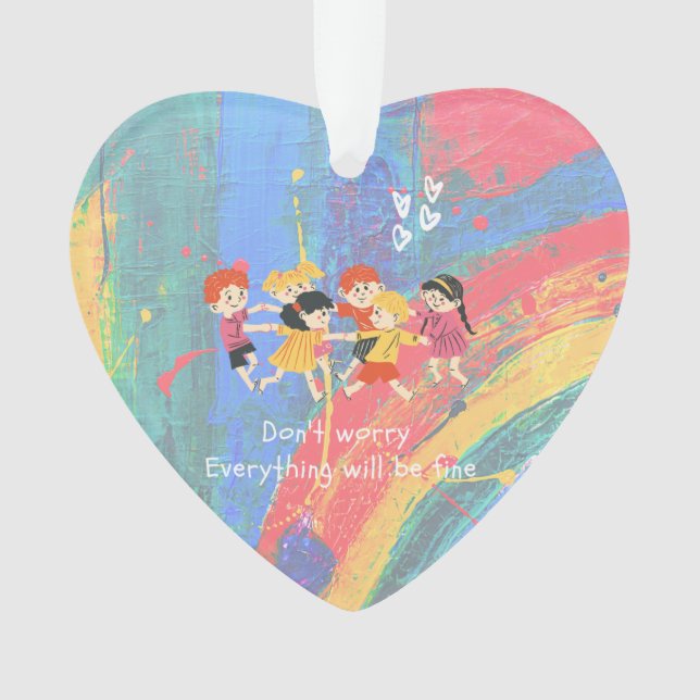 Ornamento Crianças felizes (Frente)