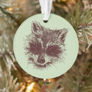Ornamento Criatura Do Pavial Raccoon Personalizada