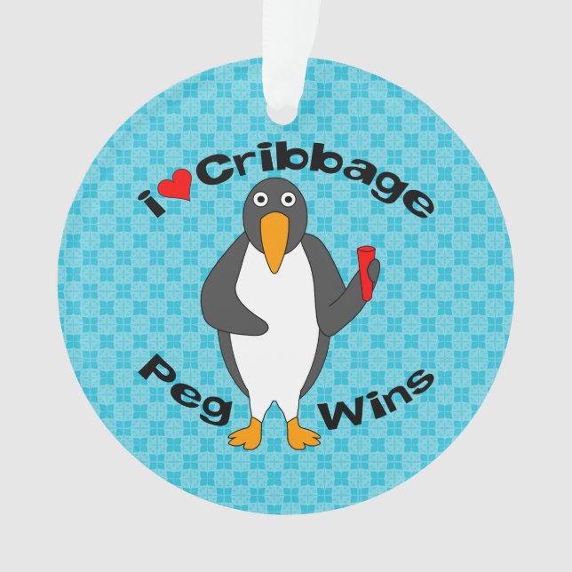 Ornamento Cribbage Peg Win (Frente)