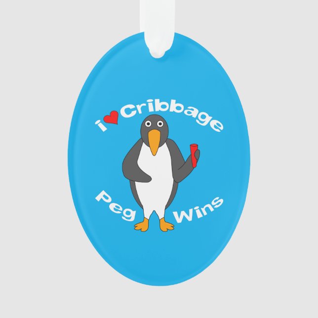 Ornamento Cribbage Peg Win (Frente)