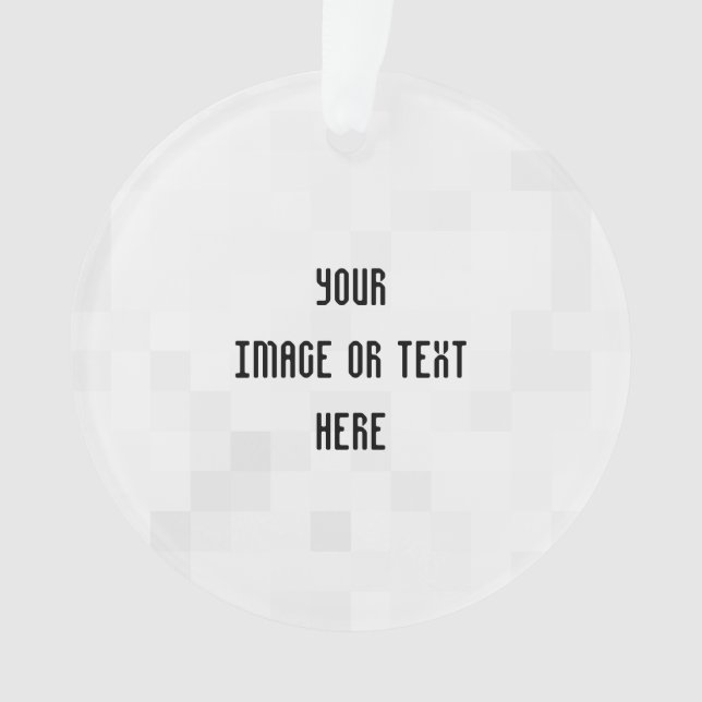 Ornamento Crie seu personalizado personalizado (Frente)