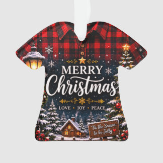 Ornamento Crie Seu Próprio Natal com Foto e Texto Personaliz