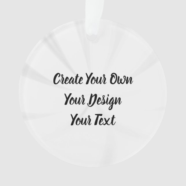 Ornamento Crie seu próprio personalizado (Frente)
