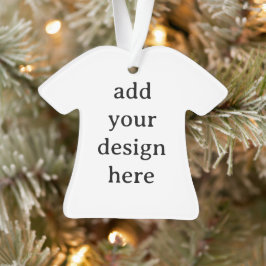 Ornamento Crie Sua Própria Camisa Acrílica Personalizada Sim